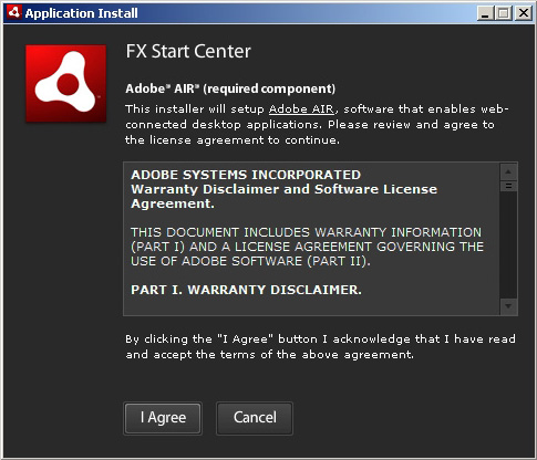 Installation FX StartCenter Schritt 6